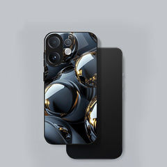 Vivo V60 5G Premium Acrylic Shockproof Glass Back Case (Mirror Spheres)