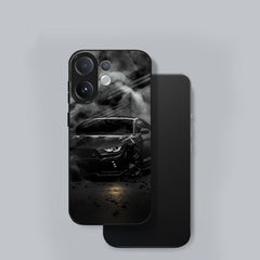 Vivo V60 5G Premium Acrylic Shockproof Glass Back Case ( Black BMW )