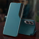Vivo Y28 5G Luxury Half Window Leather Flip Case
