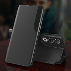 Oppo A3 Pro 5G Luxury Half Window Leather Flip Case