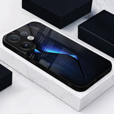 Vivo V60 5G Premium Acrylic Shockproof Glass Back Case ( Blue Gradient )