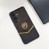 Samsung Galaxy A36 5G Luxury Lion Pattern Leather And Liquid Silicone Case