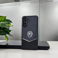 Samsung Galaxy A56 5G Luxury Lion Pattern Leather And Liquid Silicone Case