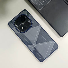 Redmi Note 14 Pro 5G Triangle Pattern Matte Back Shockproof Case