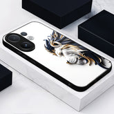 Vivo V60 5G Premium Acrylic Shockproof Glass Back Case (King’s Flow)