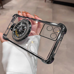 Vivo T2 Pro 5G Premium Stress Buster Wheel Rotating Shockproof Airbags Case
