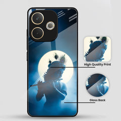 Oppo A5 Pro 5G Premium Acrylic Shockproof Glass Back Case (Midnight Krishna)