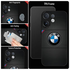 Vivo V60 5G Premium Acrylic Shockproof Glass Back Case (BMW LOGO)