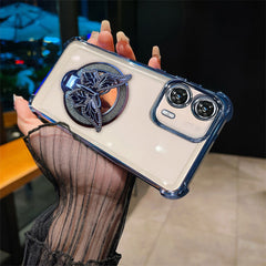 Motorola Edge 50 Fusion 5G Premium Butterfly Stand Airbags Case