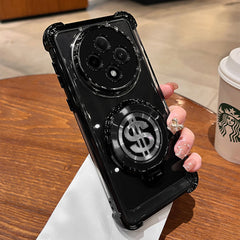 OPPO F27 PRO+ 5G Four Corner Airbags 100% Original Astro Money Magnet Rotating Dollar Case