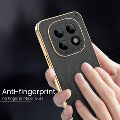 Oppo F29 Pro 5G Premium Electroplated Frame Gold Thread Pattern Soft Case