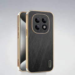 Oppo F29 Pro 5G Premium Electroplated Frame Gold Thread Pattern Soft Case