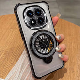 Redmi Note 14 Pro 5G Premium Stress Buster Wheel Rotating Shockproof Airbags Case