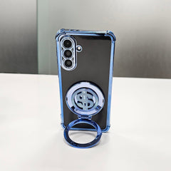 Samsung Galaxy A17 Blue Dollar Back Cover With Stand