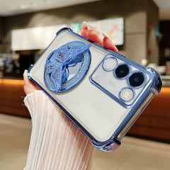 Vivo Y200 5G Premium Butterfly Stand Airbags Case