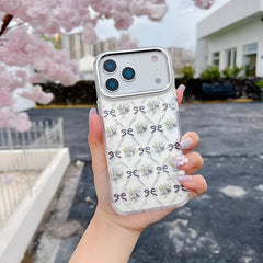 iPhone 17 Pro Max Crystals Swarovski Floral Design Magsafe Case