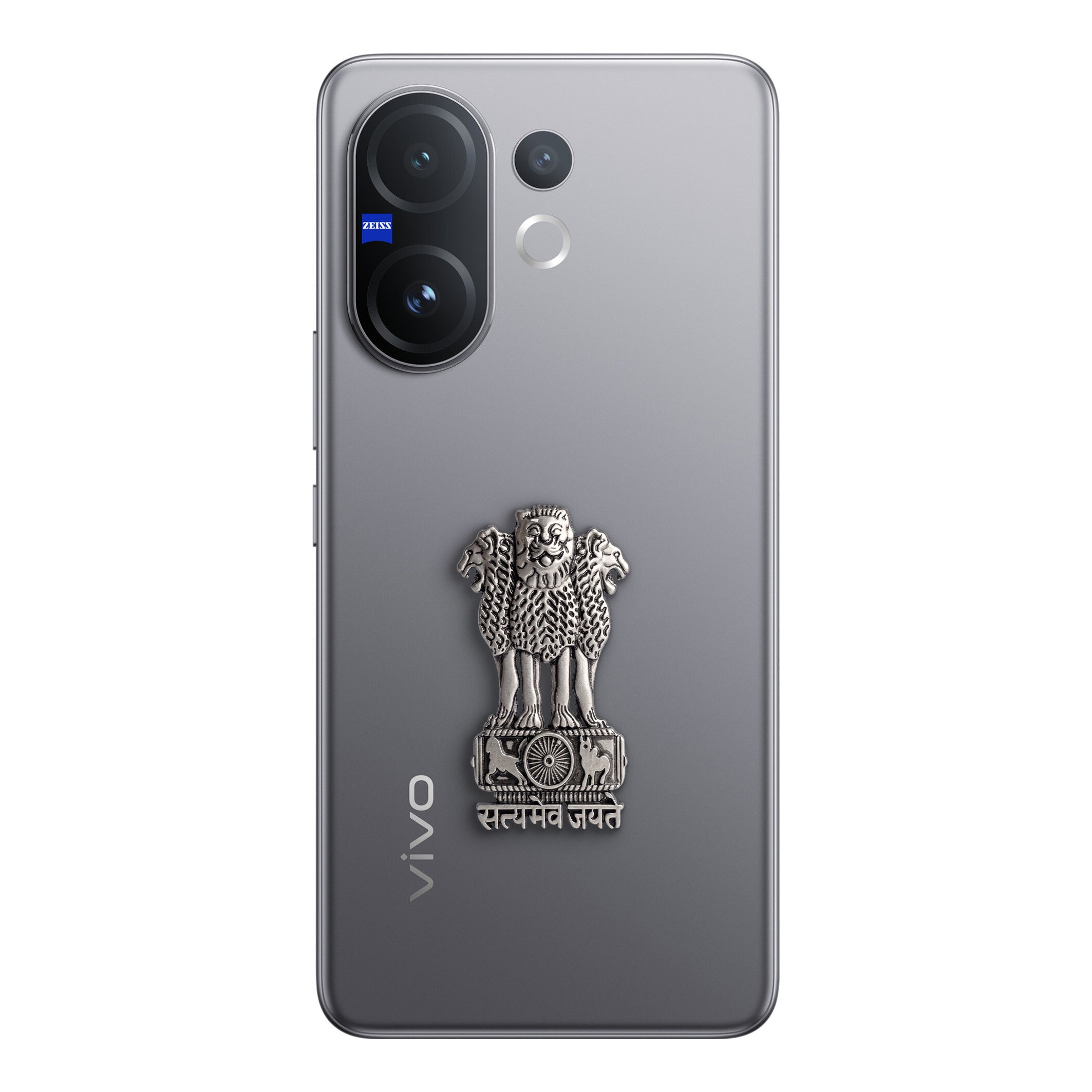 Vivo V60 5G Compatible Satyamev Jayate 3D Metal Emblem Sticker
