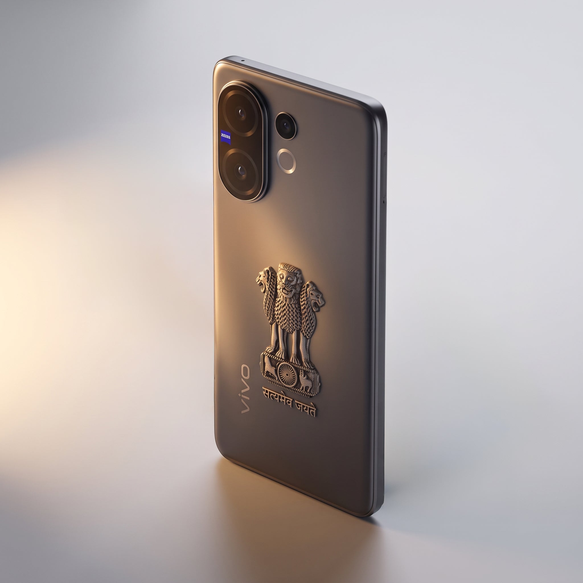 Vivo T4 Pro 5G Compatible Satyamev Jayate 3D Metal Emblem Sticker