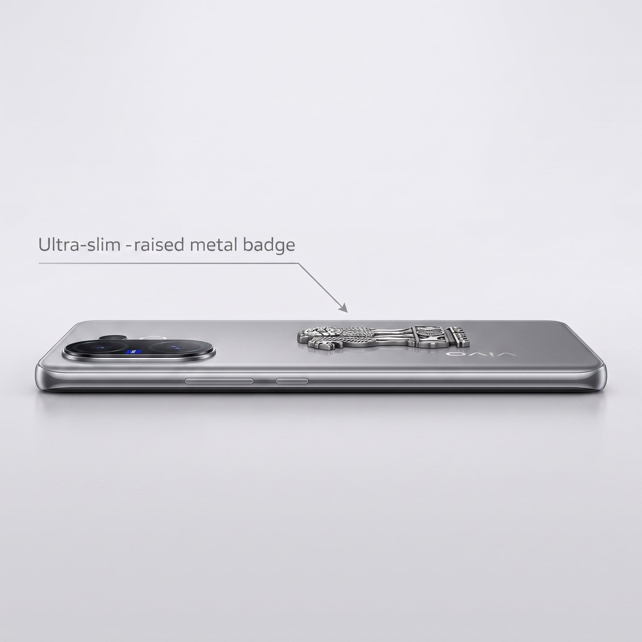 Vivo X200 FE 5G Compatible Satyamev Jayate 3D Metal Emblem Sticker