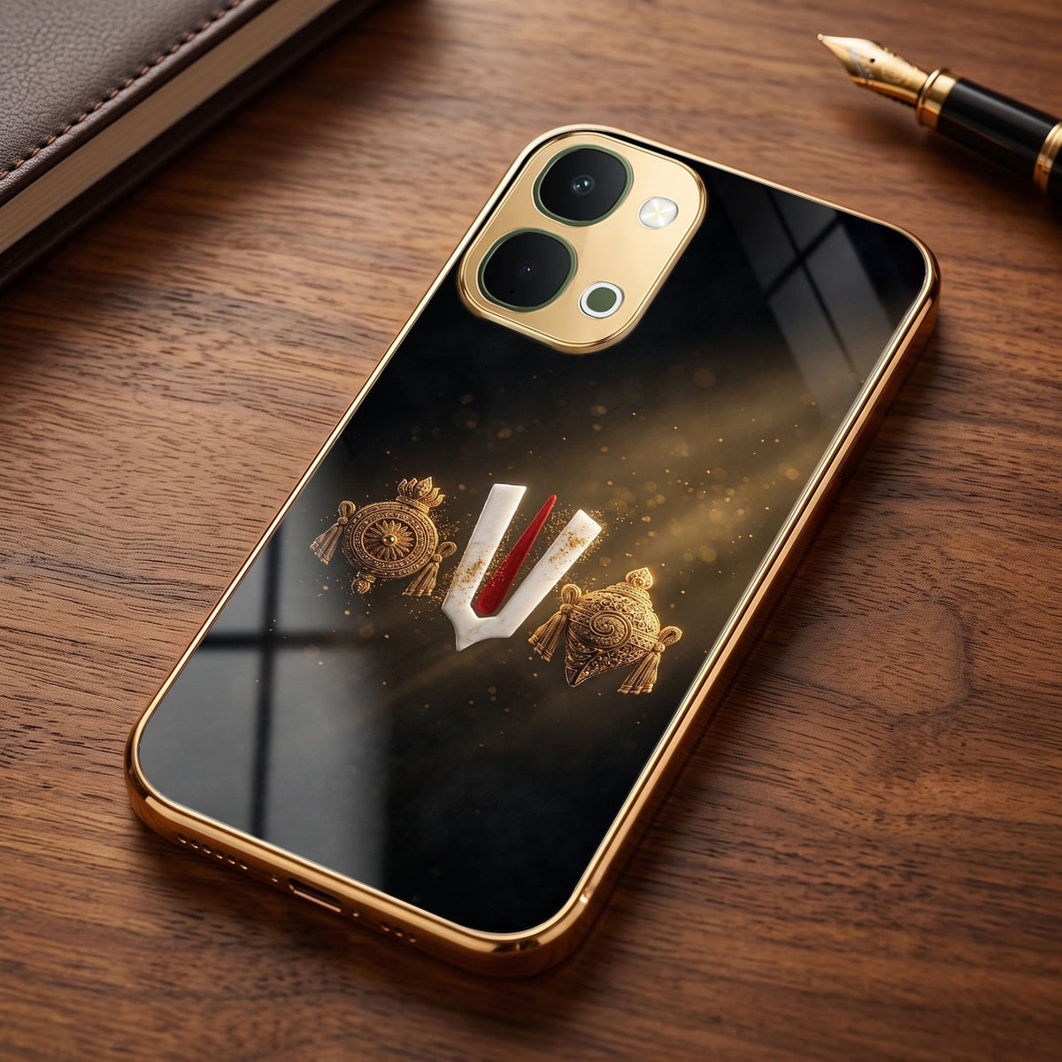 Vivo Y51 Pro 5G Royal Heritage Edition Gold Electroplated Glass Phone Back Case