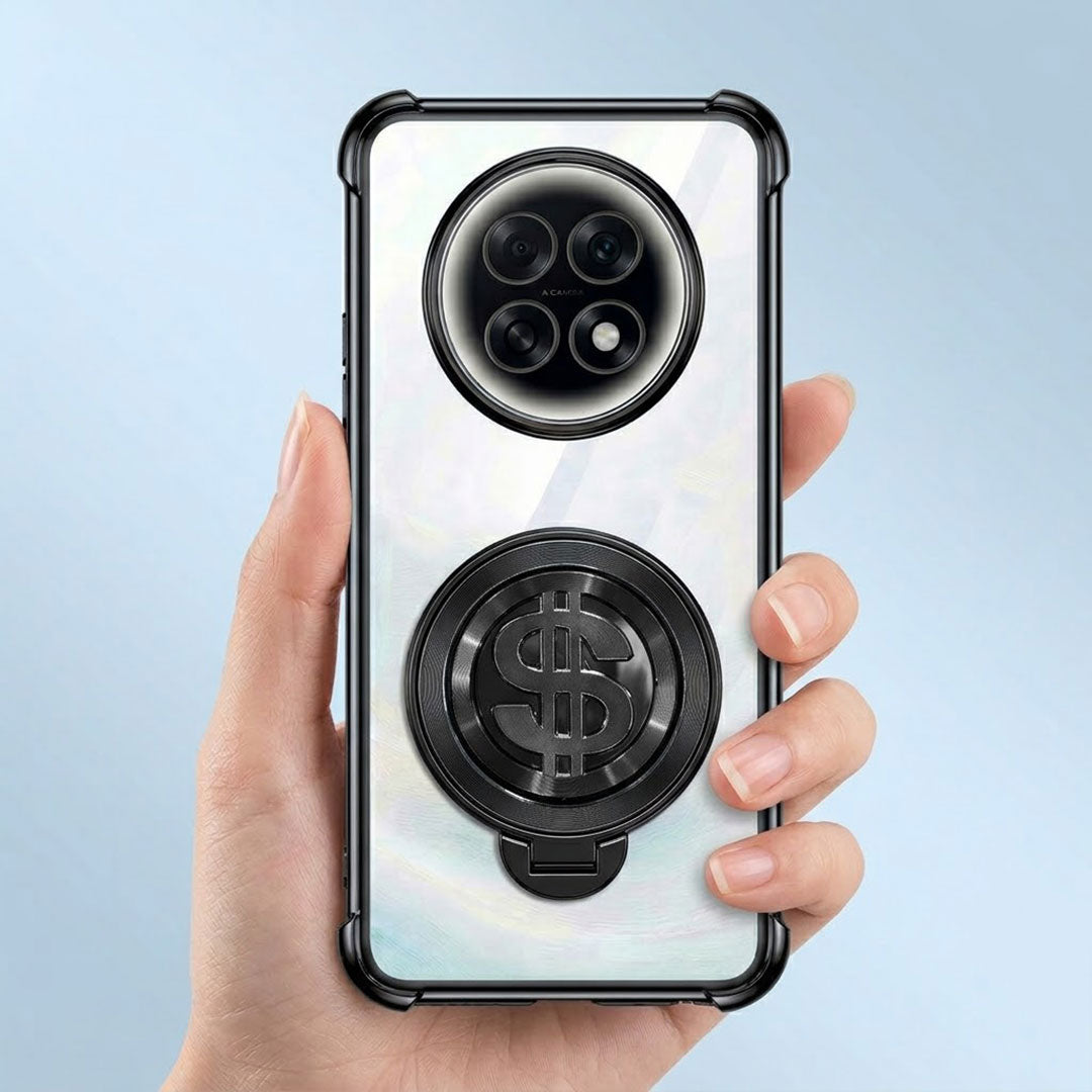 Oppo F31 Pro+ 5G Four Corner Airbags 100% Original Astro Money Magnet Rotating Dollar Case (Buy 1 Get 1 Free Surprise Cover)