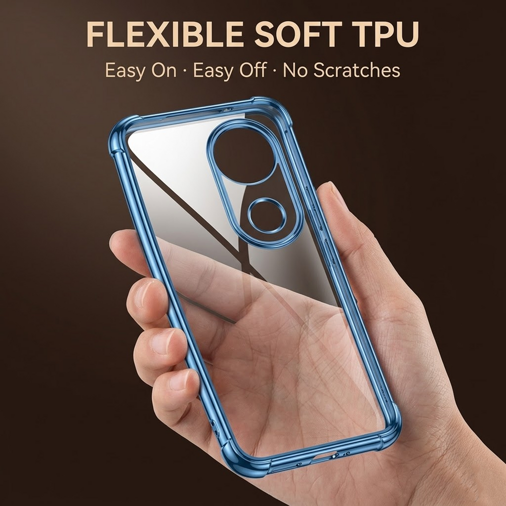 Vivo V50 5G Anti-Yellow Electroplating Transparent Airbags Case