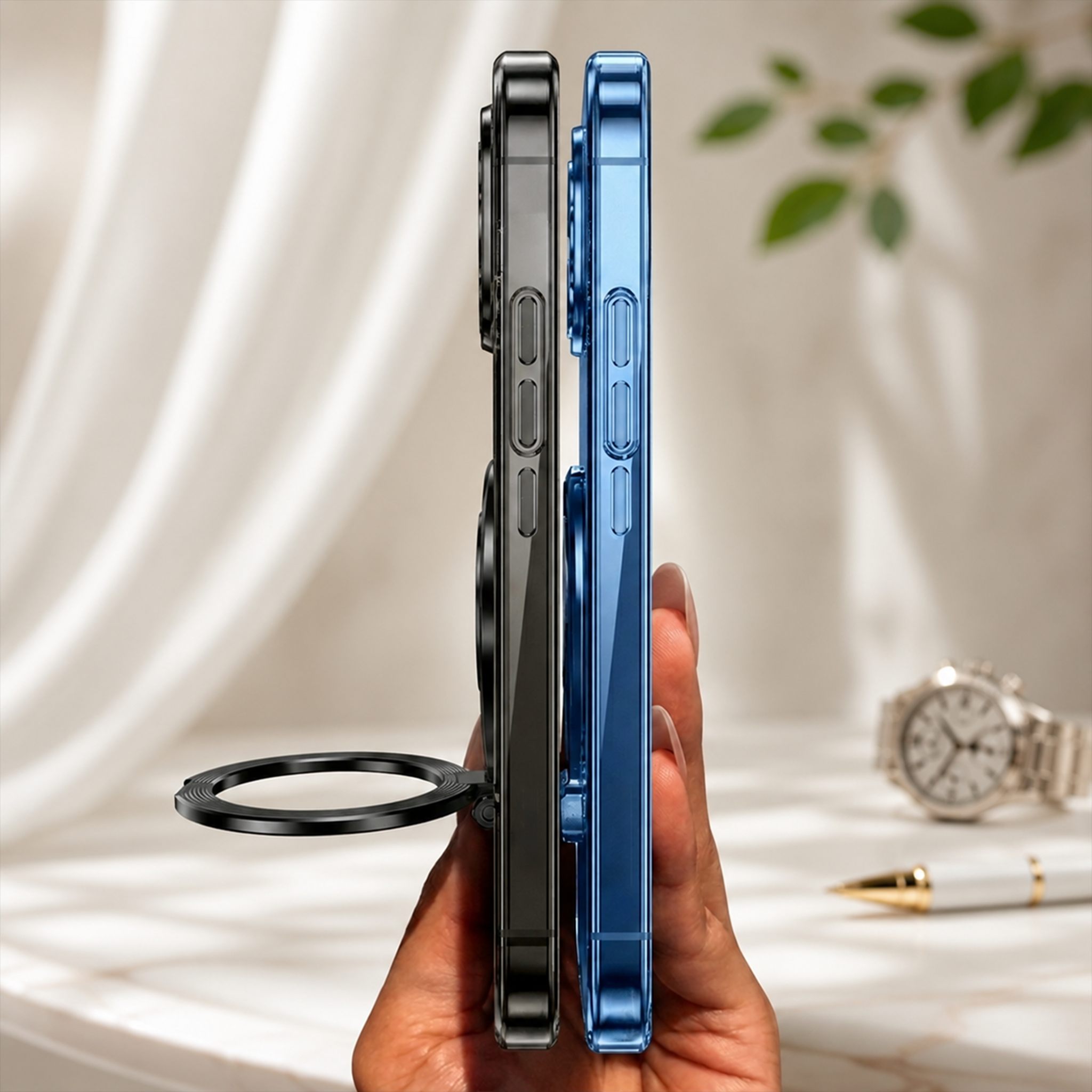 Vivo Y400 Pro 5G Premium Stress Buster Wheel Rotating Shockproof Airbags Case