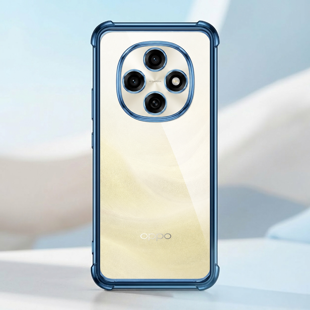 Oppo F31 Pro 5G Anti-Yellow Electroplating Transparent Airbags Case