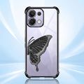Oppo K13 5G Premium Butterfly Glitter Stand Transparent Shockproof Airbag Phone Case