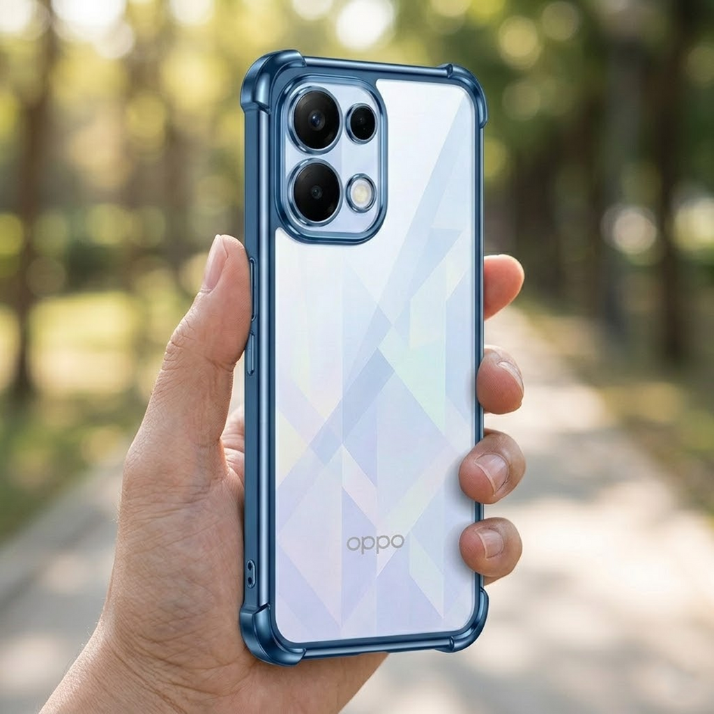 Oppo K13 5G Anti-Yellow Electroplating Transparent Airbags Case