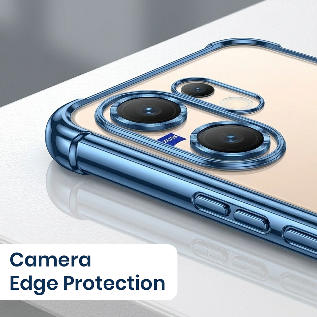 Vivo X200FE 5G Anti-Yellow Electroplating Transparent Airbags Case