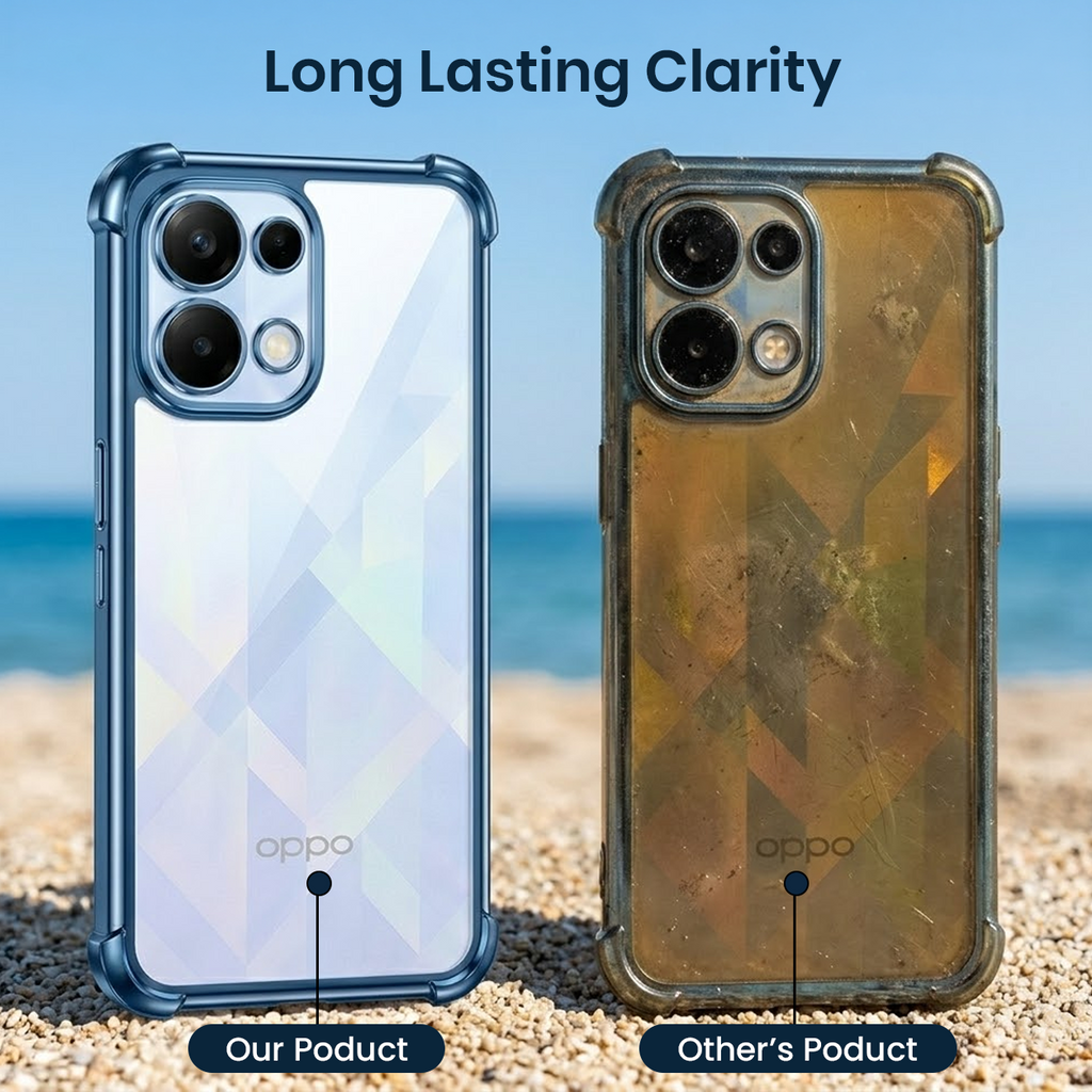 Oppo K13 5G Anti-Yellow Electroplating Transparent Airbags Case