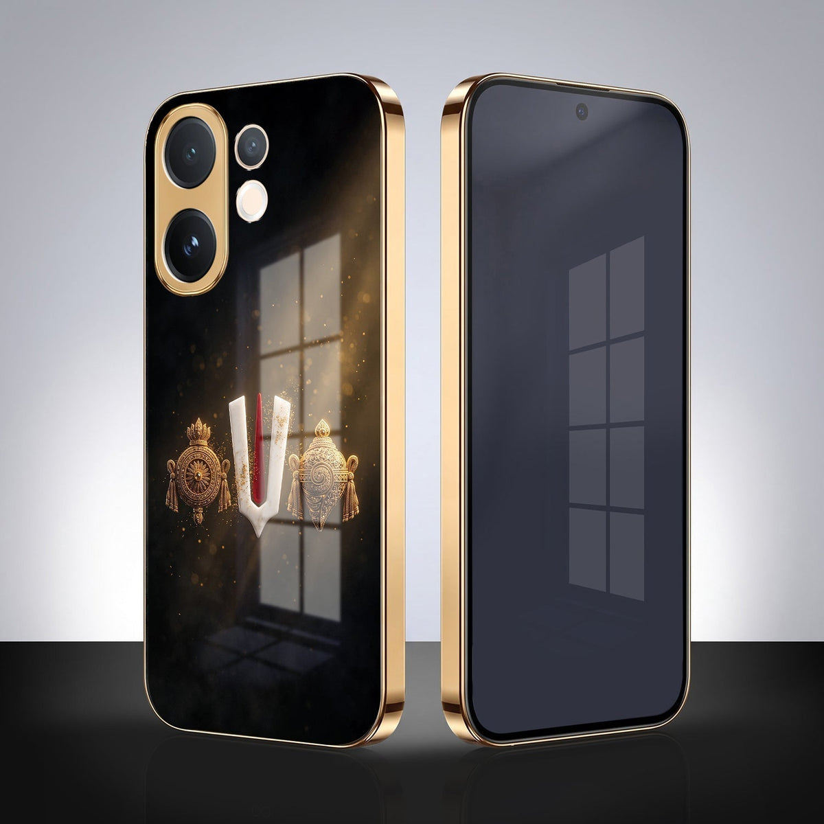 Vivo T4 Pro 5G Royal Heritage Edition Gold Electroplated Glass Phone Back Case