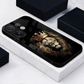 Vivo V60 5G Premium Acrylic Shockproof Glass Back Case (Crowned Lion )
