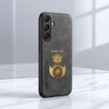 Samsung Galaxy A35 5G Satyamev Jayate Comfortable Leather Phone Case