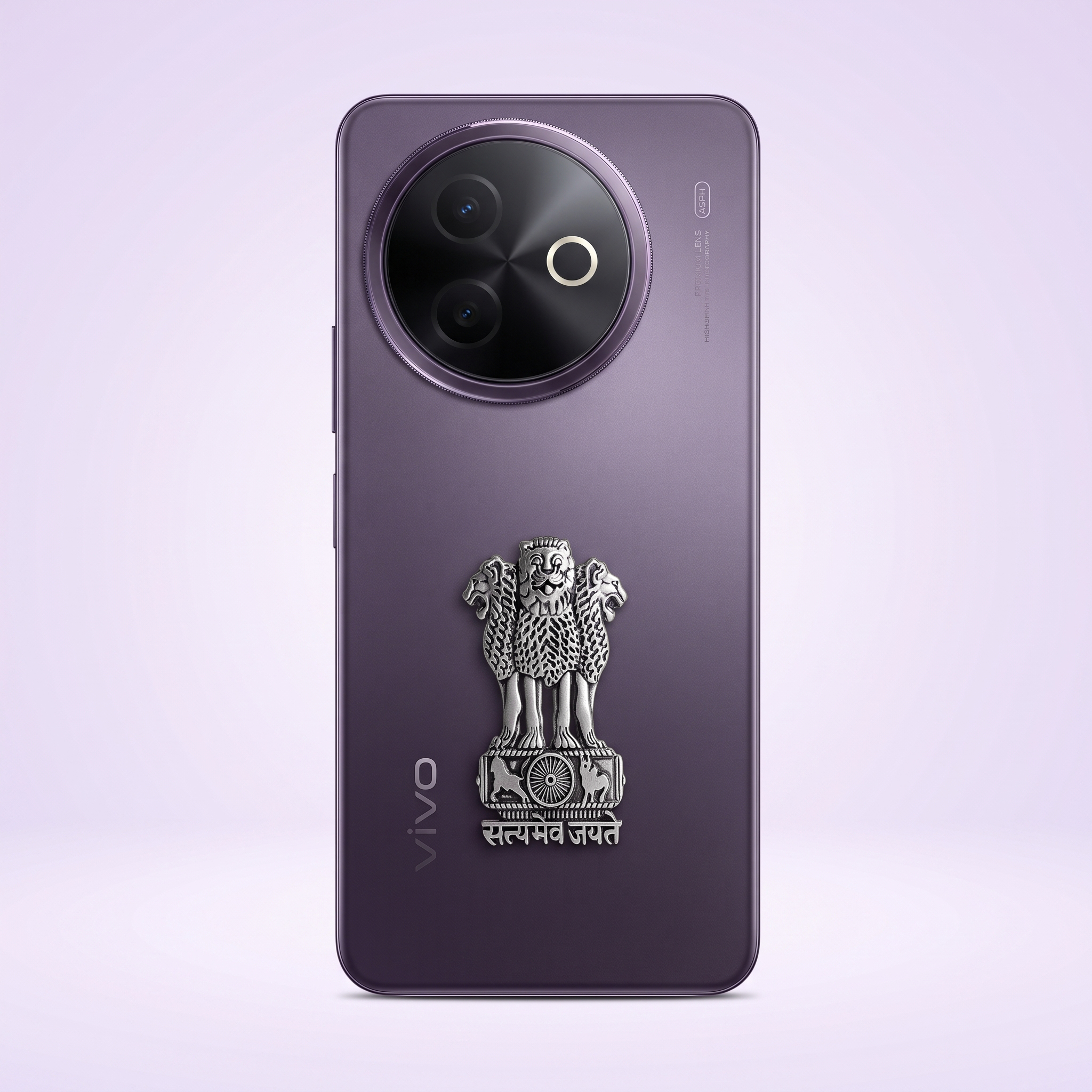 Vivo Y39 5G Compatible Satyamev Jayate 3D Metal Emblem Sticker
