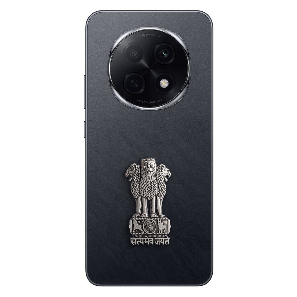 Oppo F29 Pro 5G Compatible Satyamev Jayate 3D Metal Emblem Sticker
