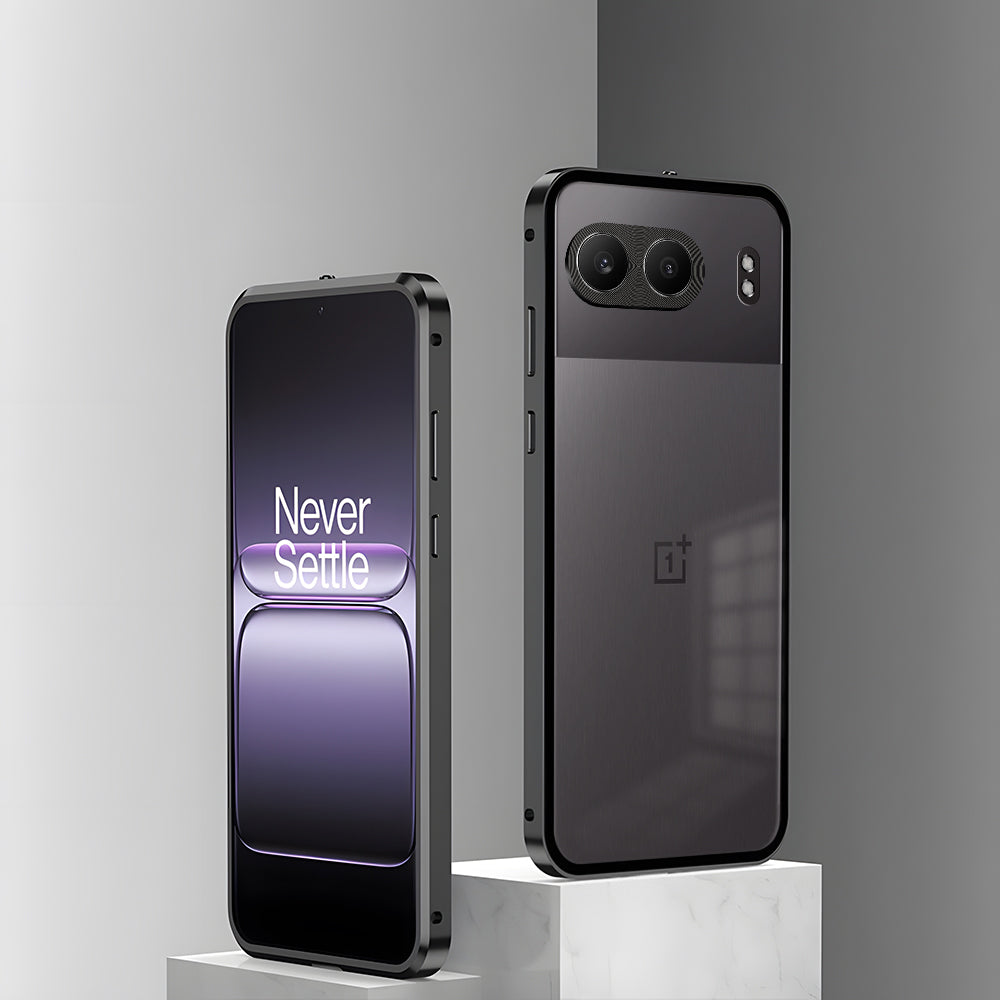 OnePlus Nord 4 5G Aluminium Metal Bumper Shield Transparent Back Case