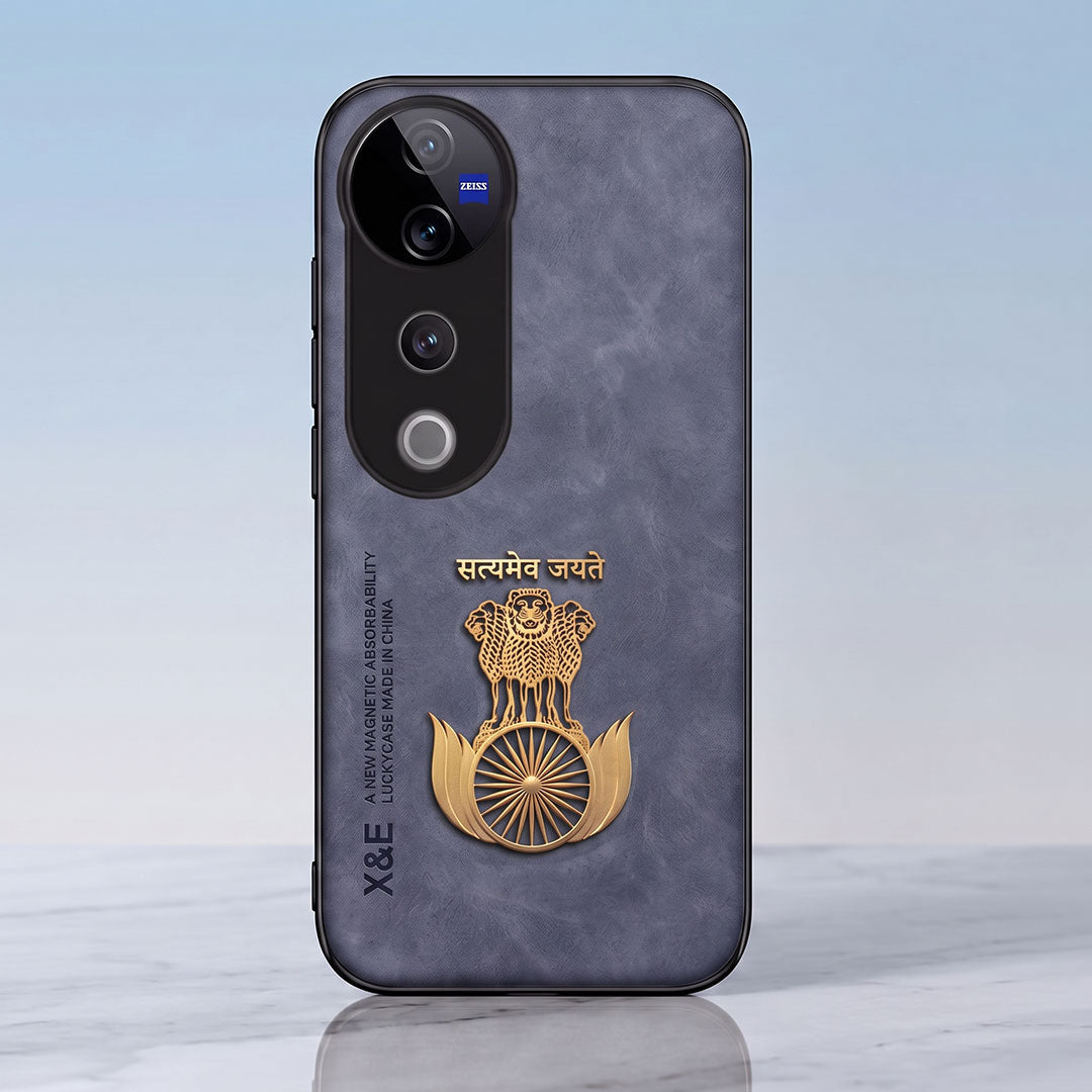 Vivo T3 Ultra 5G Satyamev Jayate Comfortable Leather Phone Case