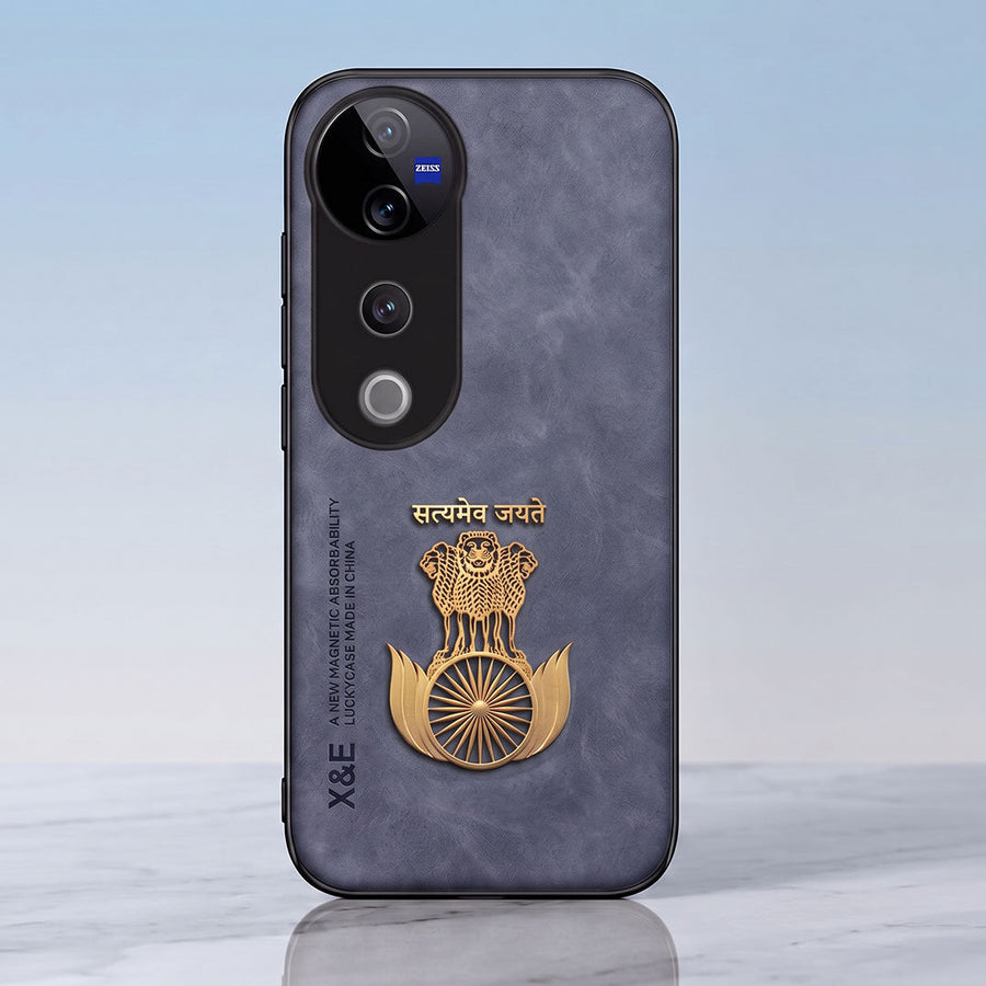 Vivo T3 Ultra 5G Satyamev Jayate Comfortable Leather Phone Case