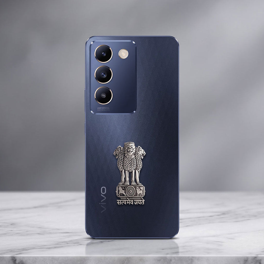 Vivo T3 5G Compatible Satyamev Jayate 3D Metal Emblem Sticker
