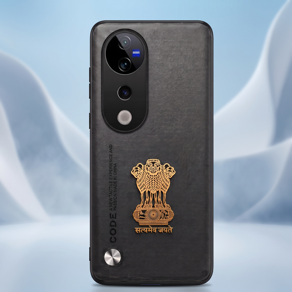 Vivo T3 Ultra 5G Satyamev Jayate Vegan Leather Back Case