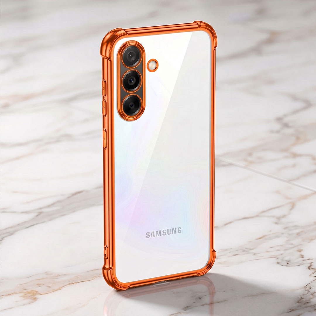 Samsung galaxy A36 5G Premium Shockproof Transparent Airbag Cosmic Orange Case