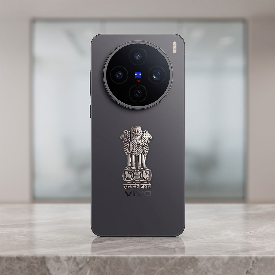 Vivo X200T 5G Compatible Satyamev Jayate 3D Metal Emblem Sticker