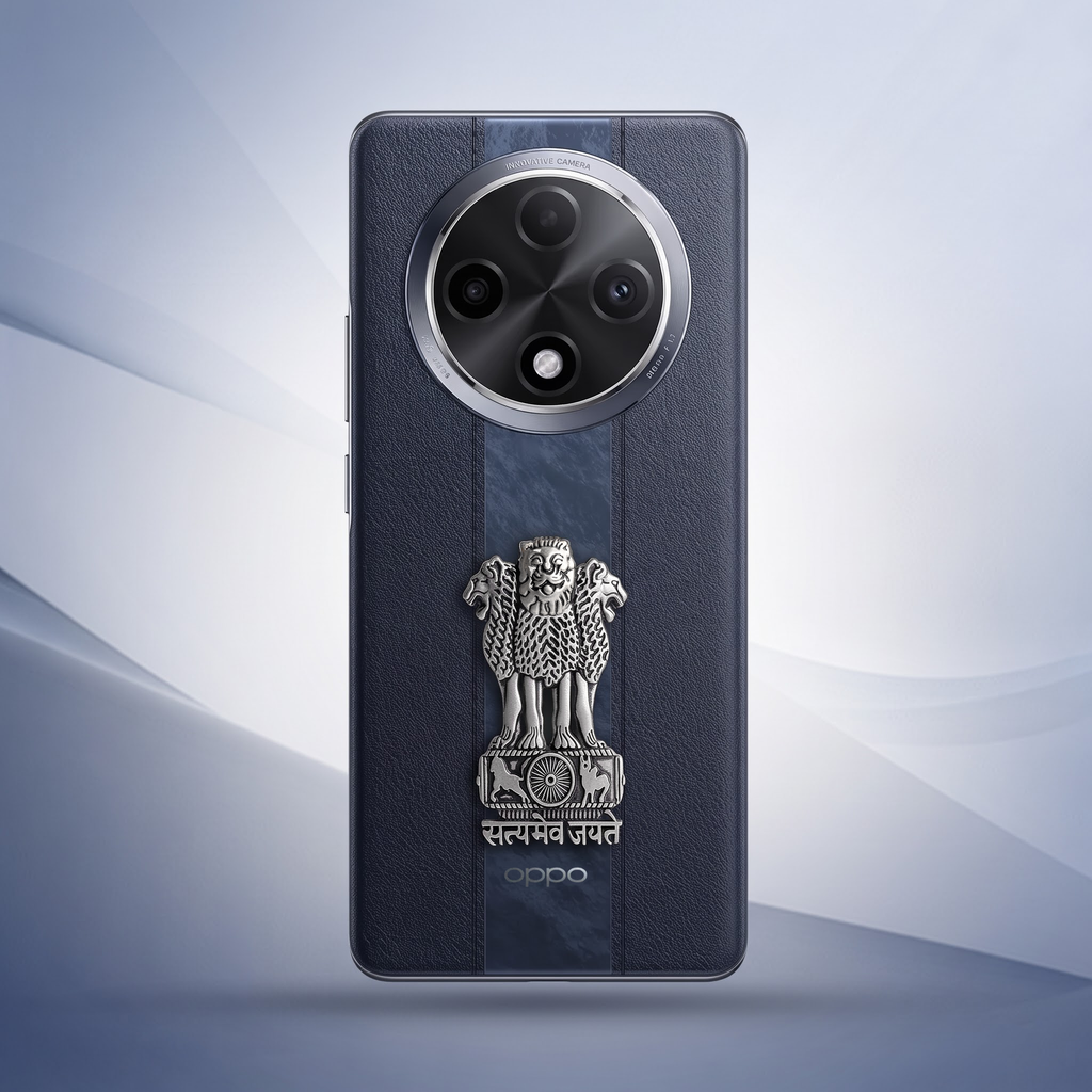 Oppo F27 Pro+ 5G Compatible Satyamev Jayate 3D Metal Emblem Sticker
