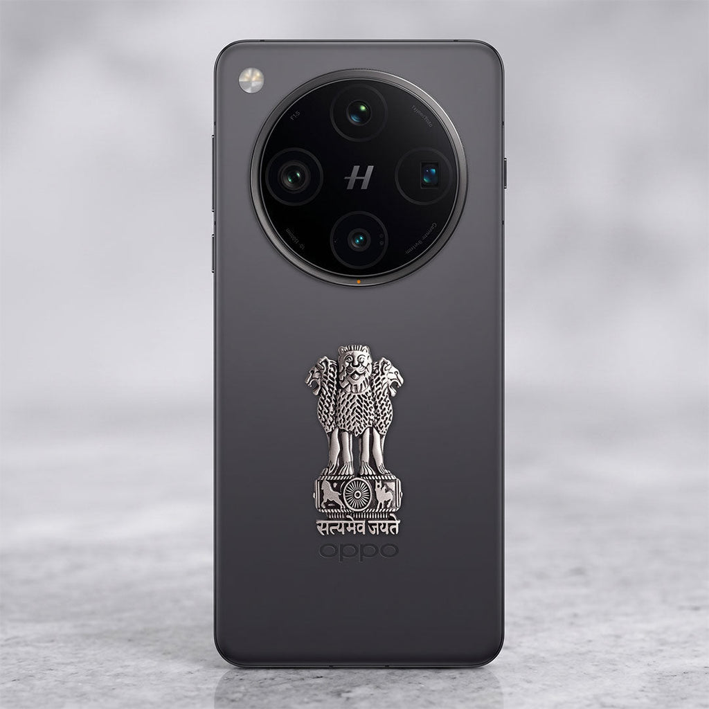 OPPO Find X8 Pro 5G Compatible Satyamev Jayate 3D Metal Emblem Sticker