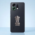 Oppo K13 Turbo Pro 5G Compatible Satyamev Jayate 3D Metal Emblem Sticker