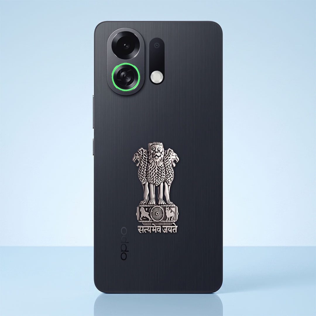 Oppo K13 Turbo Pro 5G Compatible Satyamev Jayate 3D Metal Emblem Sticker