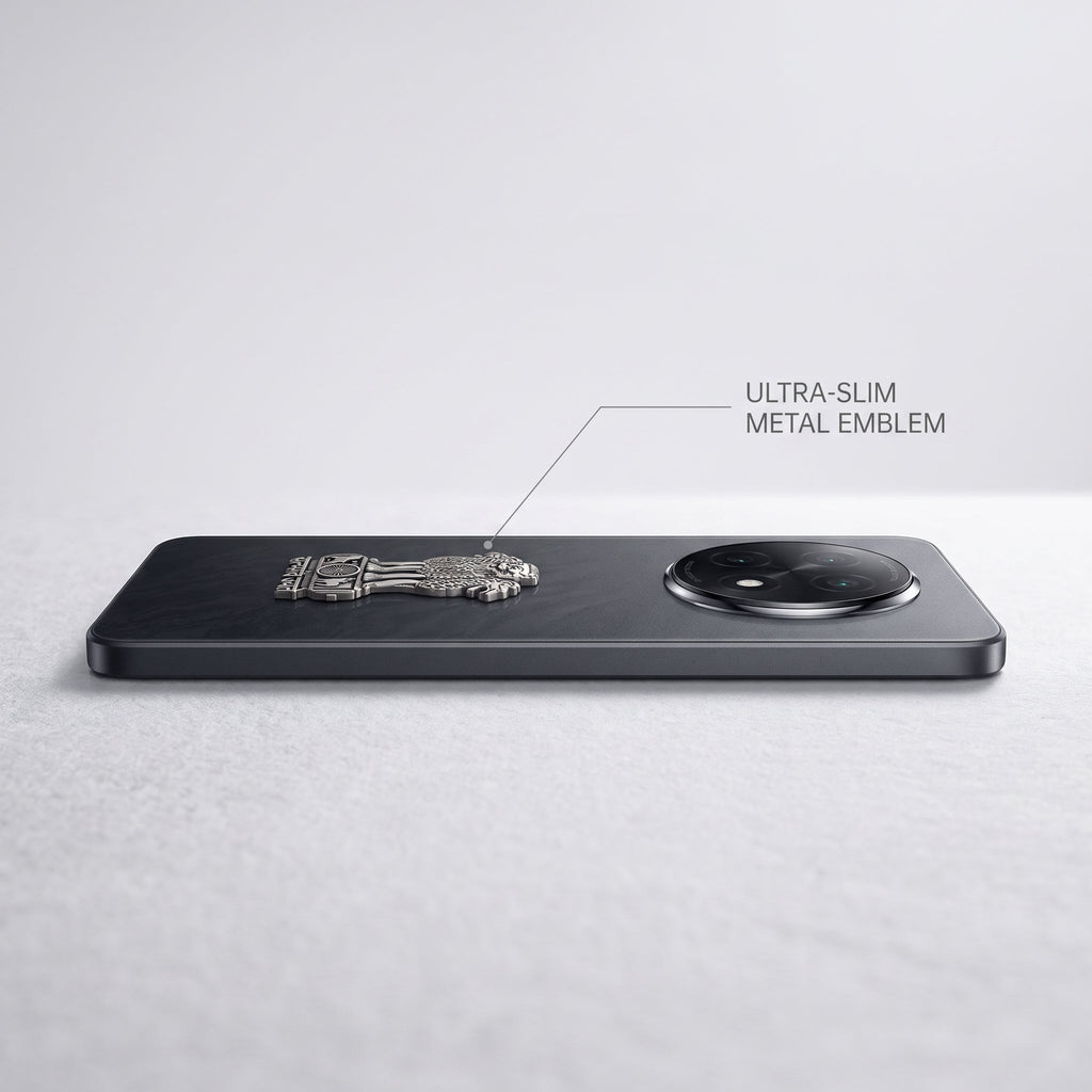 Oppo F29 Pro 5G Compatible Satyamev Jayate 3D Metal Emblem Sticker