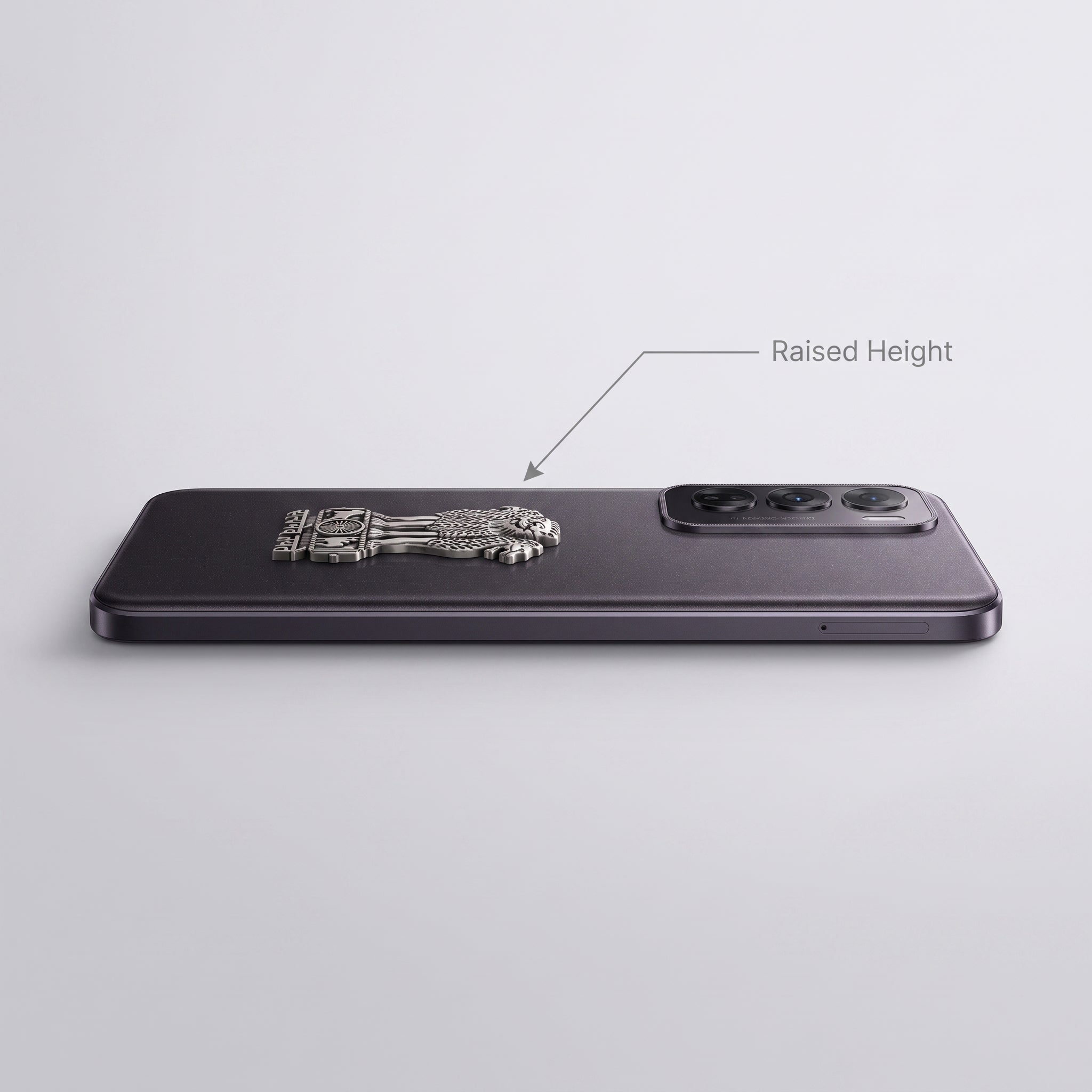 Oppo Reno 12 5G Compatible Satyamev Jayate 3D Metal Emblem Sticker